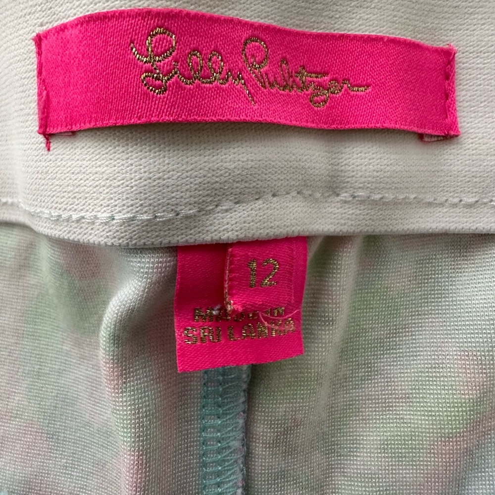 Lily Pulitzer Colorful Flamingo Print Slacks - Picture 6 of 9